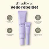 Crema Depilatoria Facial Nuvelia + Sérum Calmante Gratis